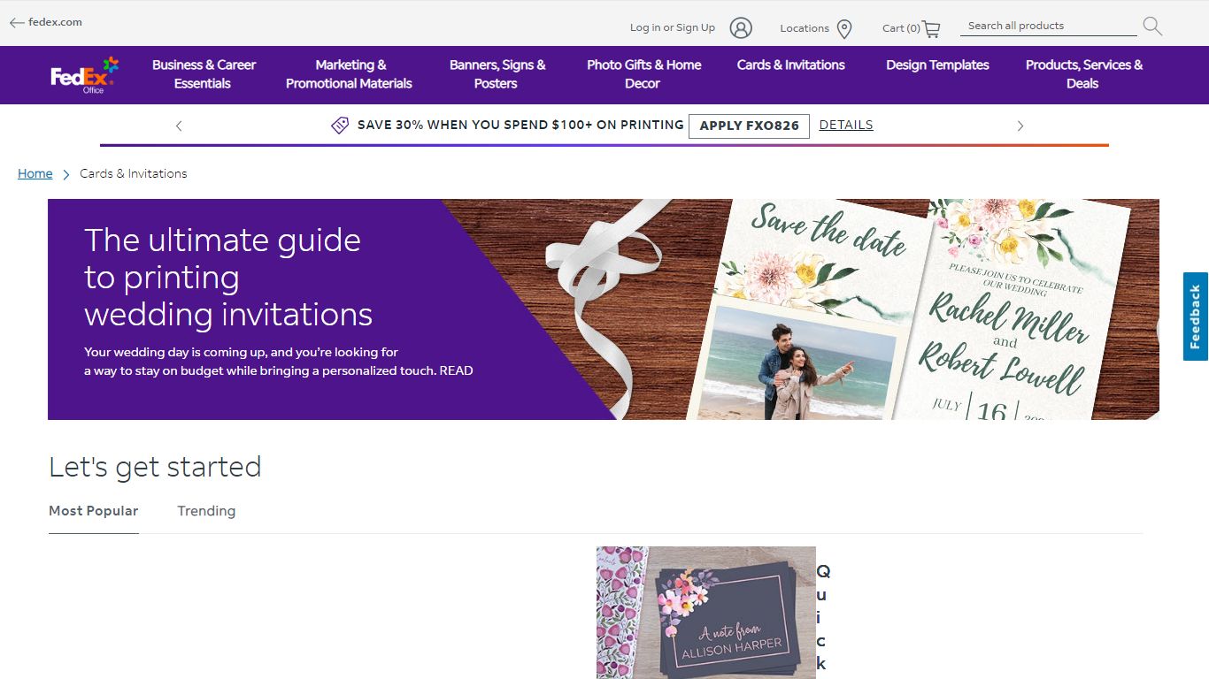 Cards & Invitations - FedEx